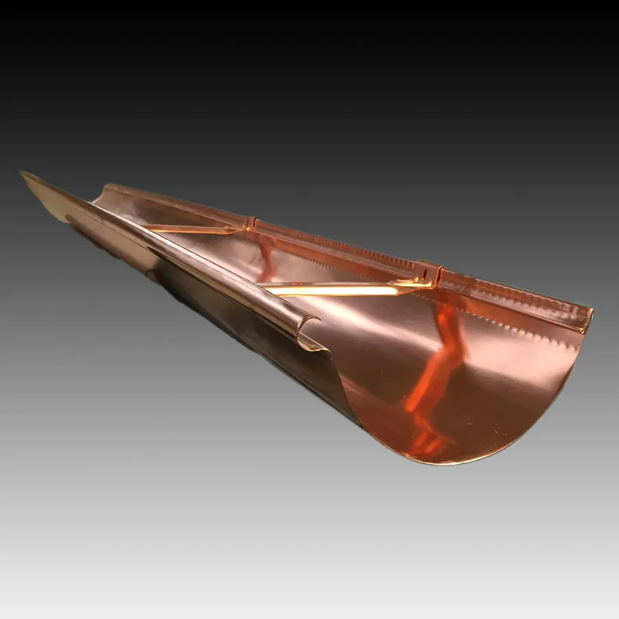 Copper Gutters: Half Round & K-Style